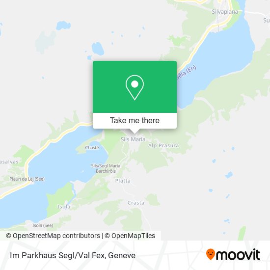 Im Parkhaus Segl/Val Fex map