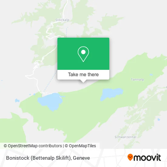 Bonistock (Bettenalp Skilift) map