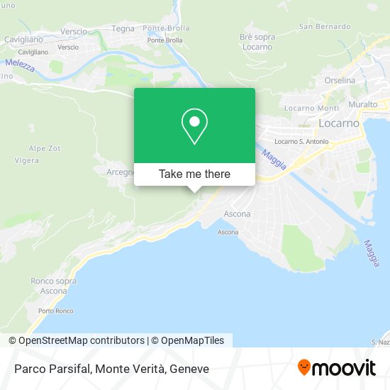 Parco Parsifal, Monte Verità map