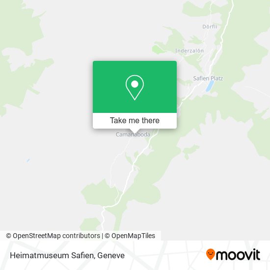 Heimatmuseum Safien map