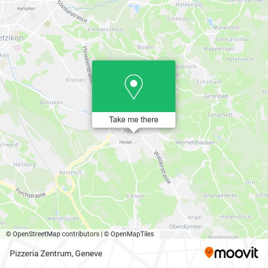 Pizzeria Zentrum map