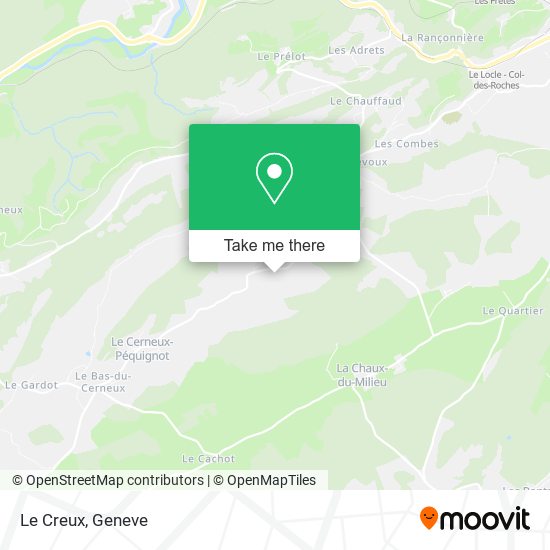 Le Creux map