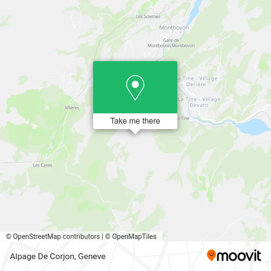 Alpage De Corjon map
