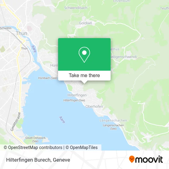 Hilterfingen Burech map