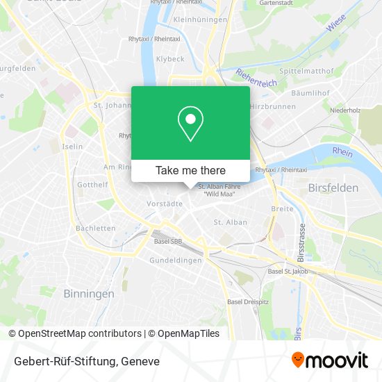 Gebert-Rüf-Stiftung map