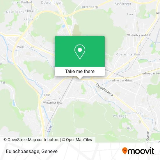 Eulachpassage map