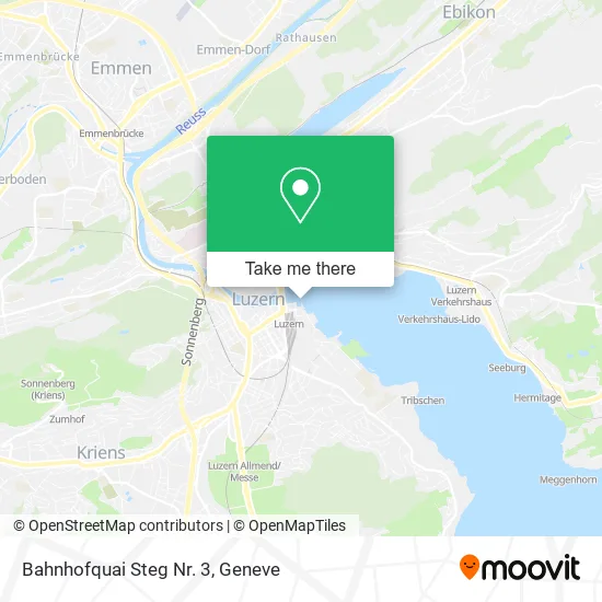 Bahnhofquai Steg Nr. 3 map