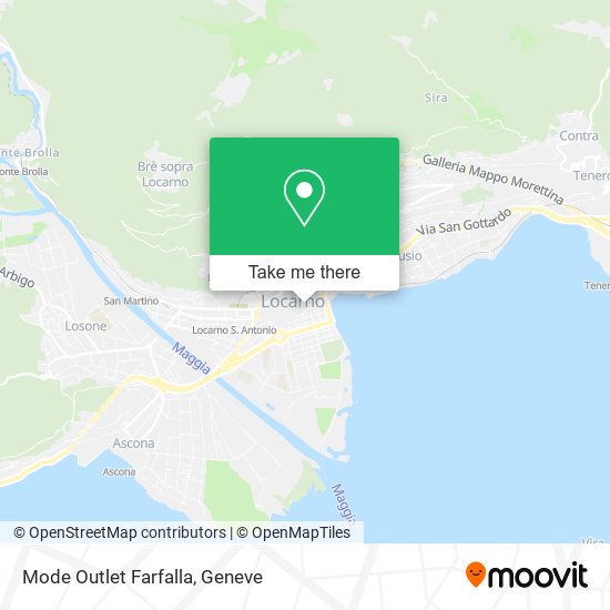 Mode Outlet Farfalla map