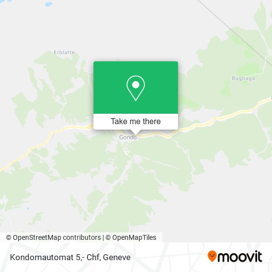 Kondomautomat 5,- Chf map