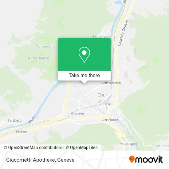 Giacometti Apotheke map