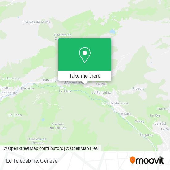 Le Télécabine map