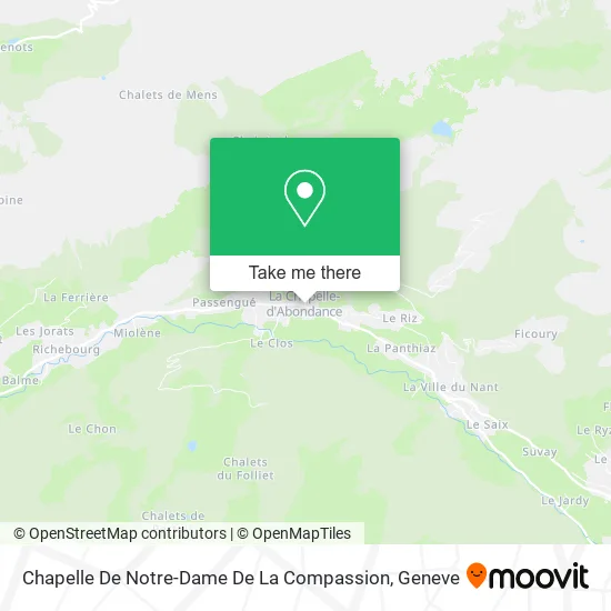 Chapelle De Notre-Dame De La Compassion plan