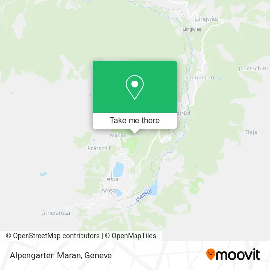 Alpengarten Maran map