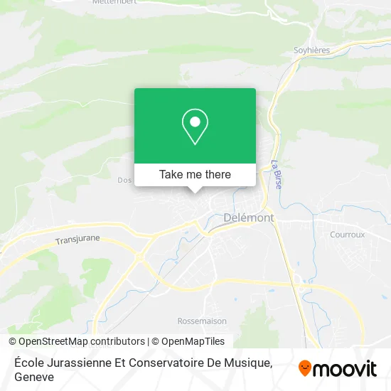 École Jurassienne Et Conservatoire De Musique map