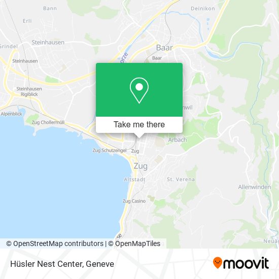 Hüsler Nest Center map