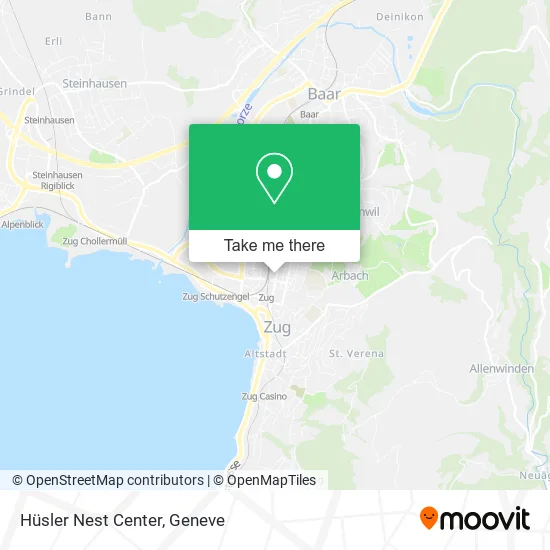 Hüsler Nest Center map