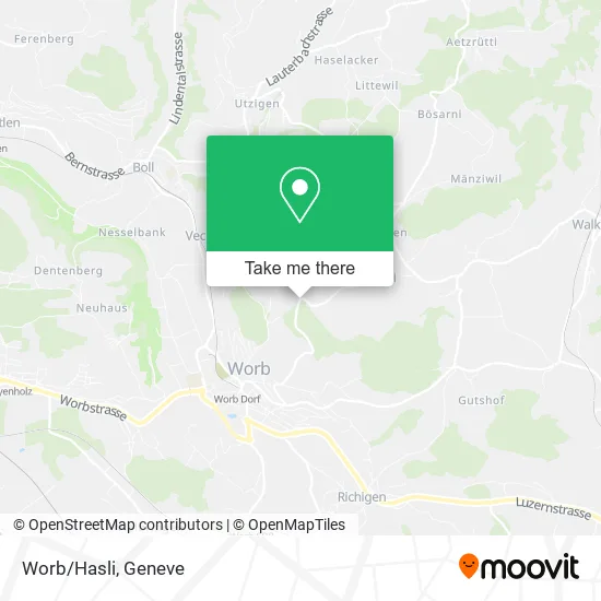 Worb/Hasli map