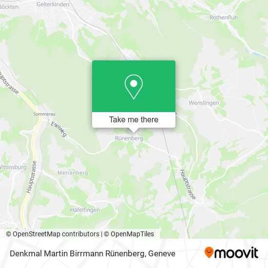 Denkmal Martin Birrmann Rünenberg map