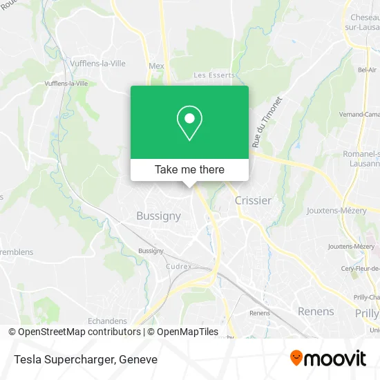 Tesla Supercharger map