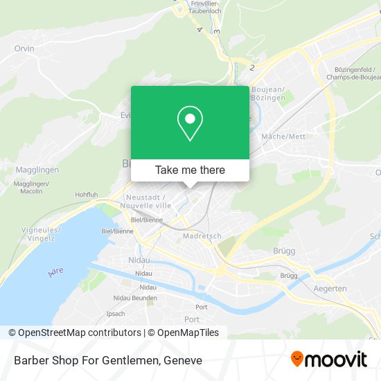 Barber Shop For Gentlemen map