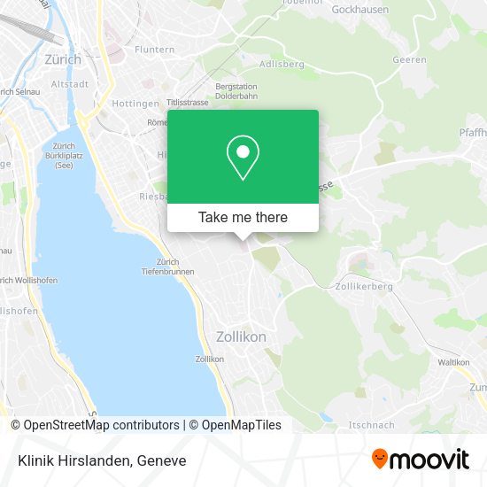 Klinik Hirslanden map
