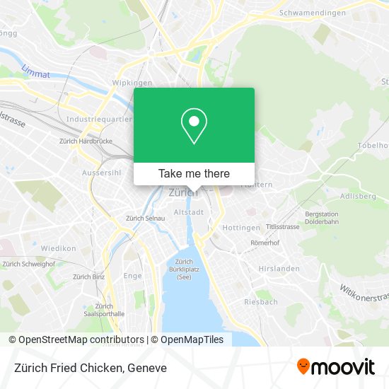 Zürich Fried Chicken map