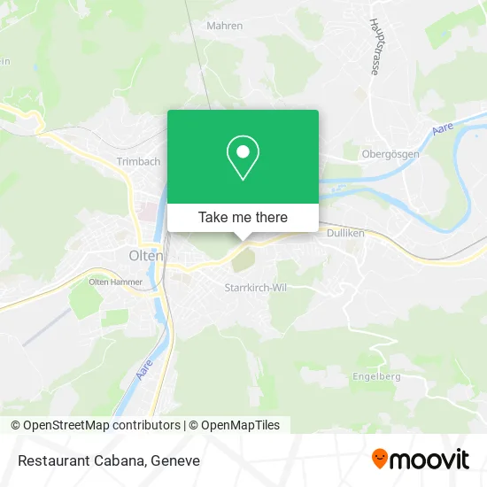 Restaurant Cabana map