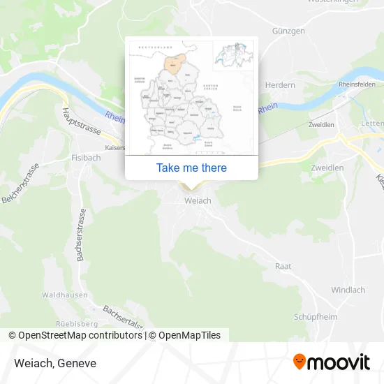 Weiach map