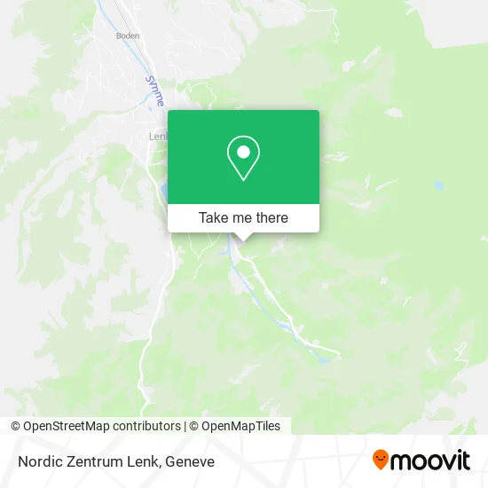 Nordic Zentrum Lenk map