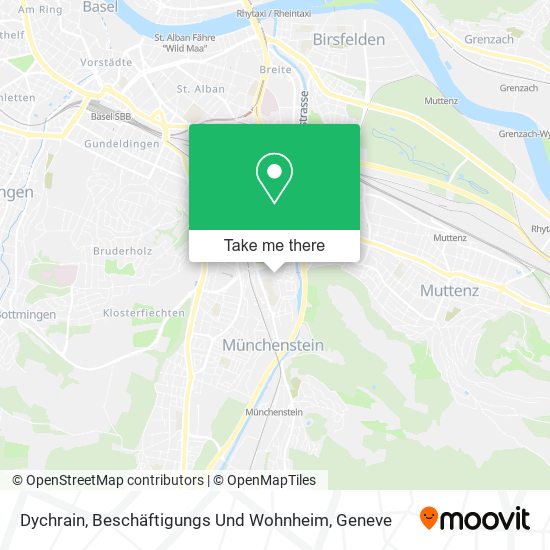 Dychrain, Beschäftigungs Und Wohnheim map