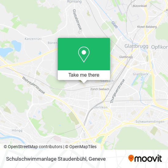 Schulschwimmanlage Staudenbühl map