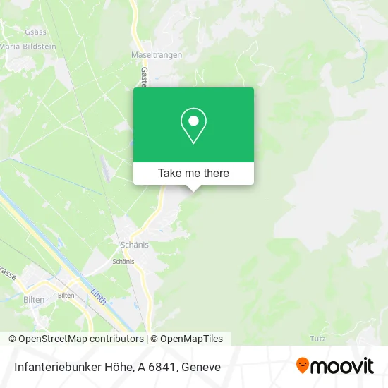 Infanteriebunker Höhe, A 6841 map