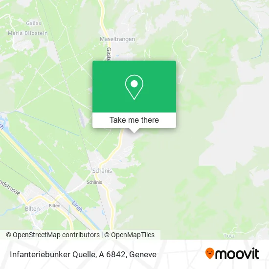 Infanteriebunker Quelle, A 6842 map
