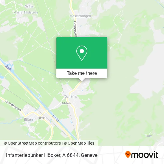 Infanteriebunker Höcker, A 6844 map