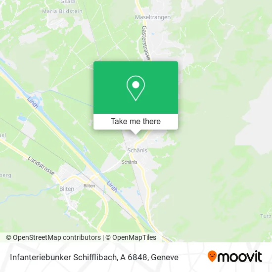 Infanteriebunker Schifflibach, A 6848 map