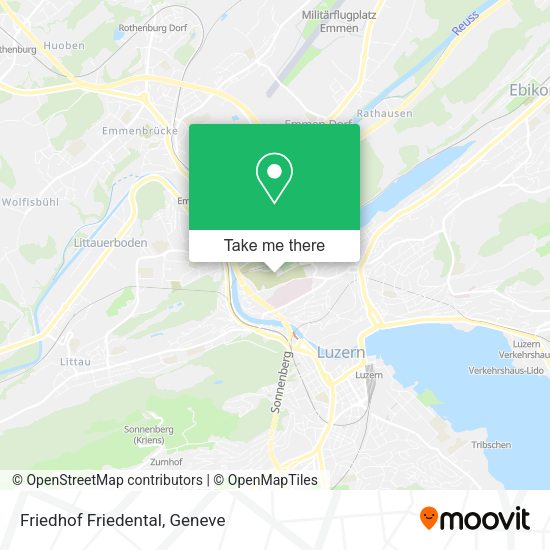 Friedhof Friedental map