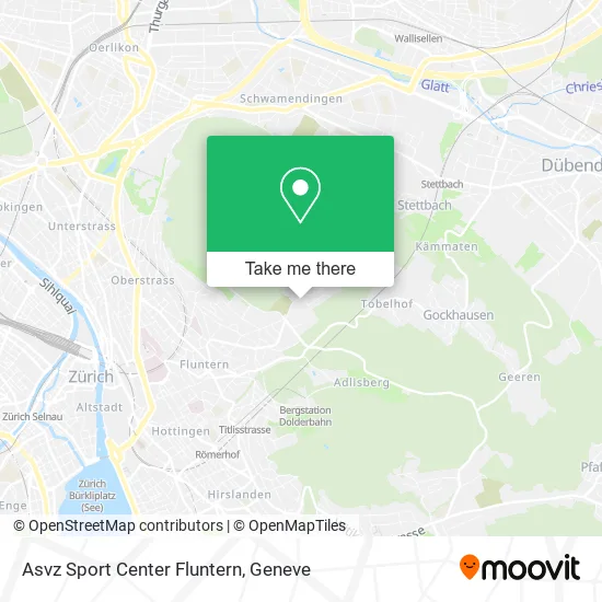 Asvz Sport Center Fluntern map