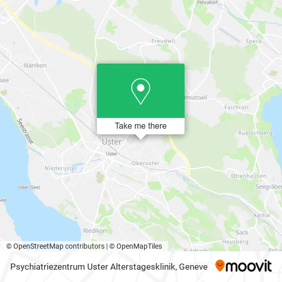Psychiatriezentrum Uster Alterstagesklinik map