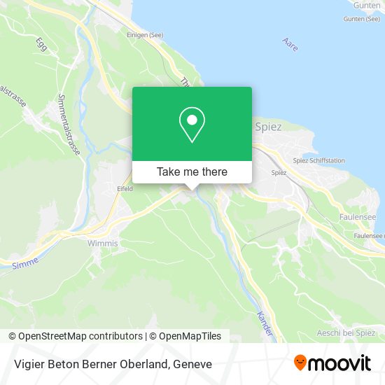 Vigier Beton Berner Oberland map
