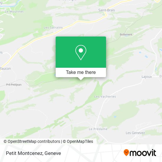 Petit Montcenez map