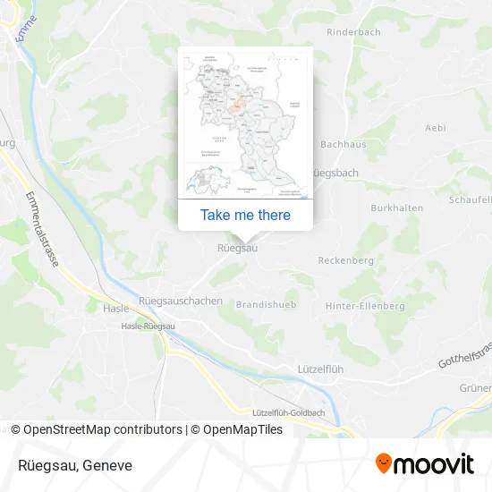 Rüegsau map