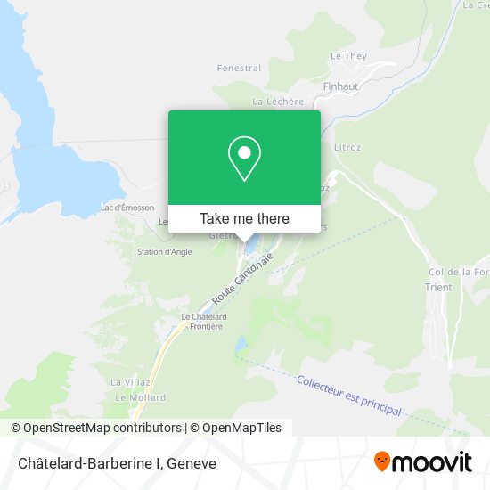 Châtelard-Barberine I map