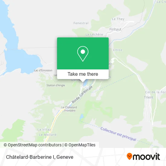 Châtelard-Barberine I map