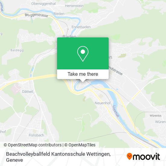 Beachvolleyballfeld Kantonsschule Wettingen map