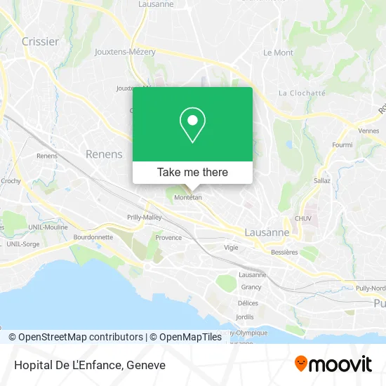 Hopital De L'Enfance map