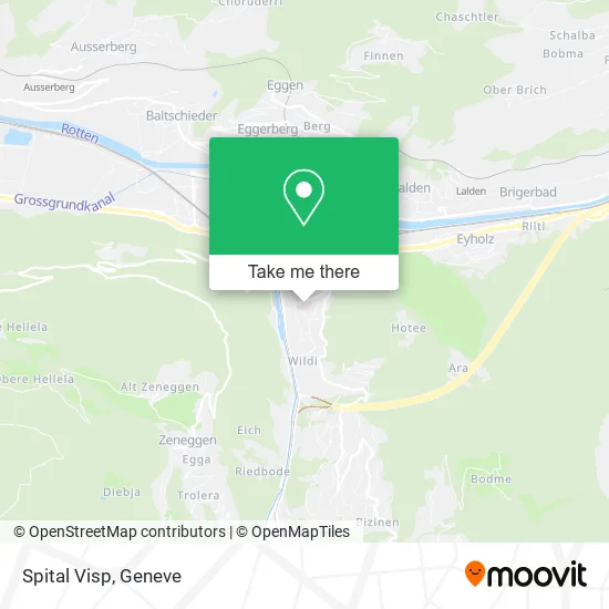 Spital Visp map