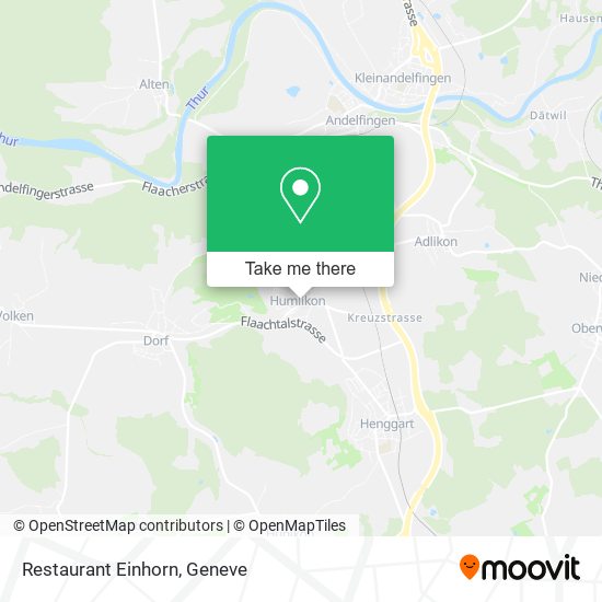 Restaurant Einhorn map