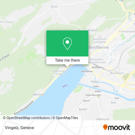 Vingelz map