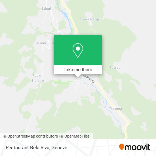 Restaurant Bela Riva map