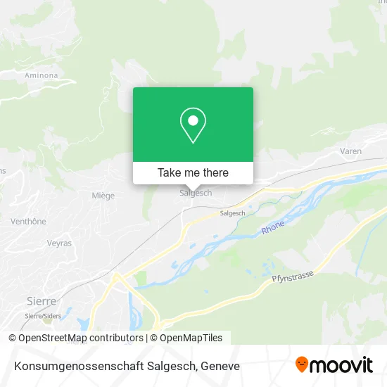 Konsumgenossenschaft Salgesch map